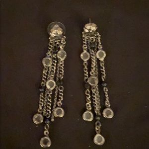 Black and gold earrings